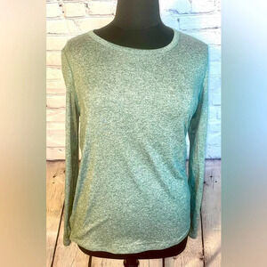 ZELLA LIANA LONG SLEEVE RECYCLED BLEND PERFORMANCE T-SHIRT - XXL Teal Titanic